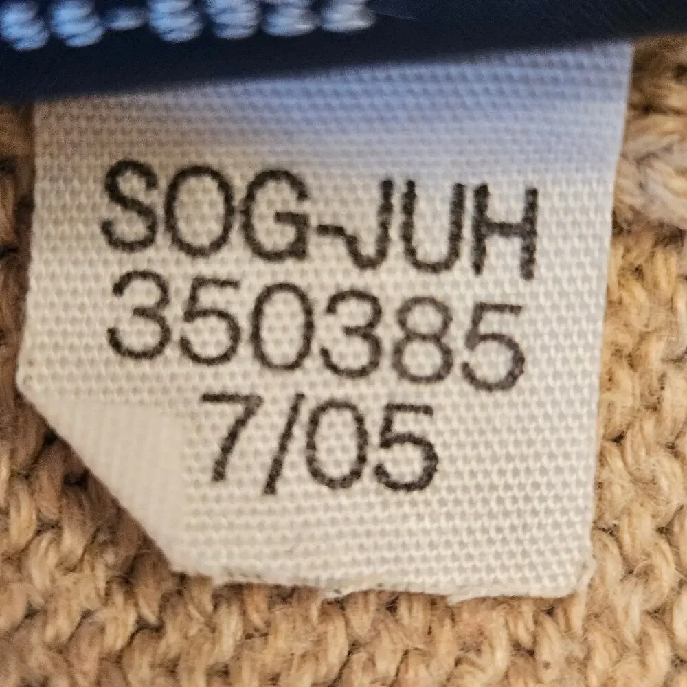 Vintage 2005 Tommy Hilfiger Men XL 1/4 Zip Heavy Cotton Sweater Beige